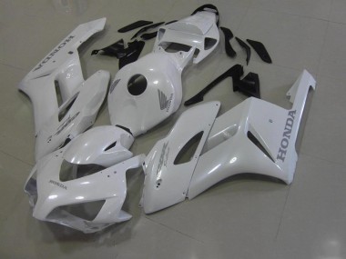 Carénage Moto CBR 1000 RR 06-07 - Blanc avec Argent Décalque