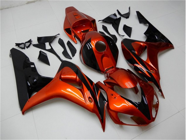 Carénage Moto CBR 1000 RR 06-07 - Orange Noir Carénage Moto CBR 1000 RR 06-07 - Orange Noir