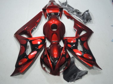 Carénage Moto CBR 1000 RR 06-07 - Rouge Noir