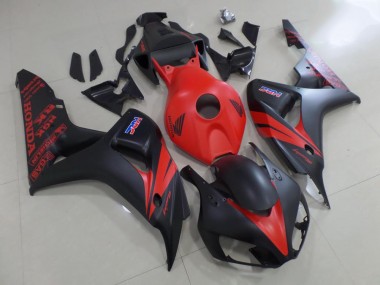 Carénage Moto CBR 1000 RR 06-07 - Rouge et Noir Mat