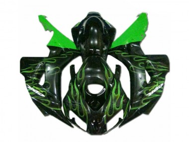 Carénage Moto CBR 1000 RR 06-07 - Vert Flamme Noir