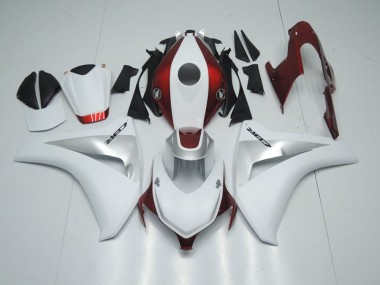 Carénage Moto CBR 1000 RR 08-11 - Rouge Bonbon Blanc et Argent