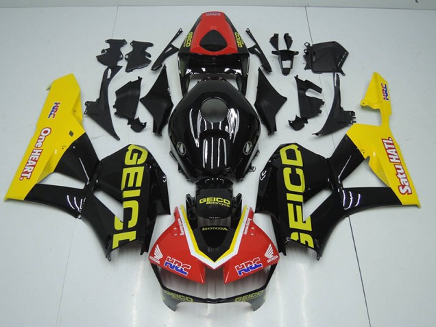 Carénage Moto CBR 1000 RR 12-16 - Noir Rouge HRC Carénage Moto CBR 1000 RR 12-16 - Noir Rouge HRC