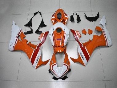 Carénage Moto CBR 1000 RR 17-23 - Orange Blanc HRC