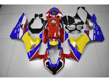 Carénage Moto CBR 1000 RR 17-23 - Rouge Jaune Bleu HRC Red Bull