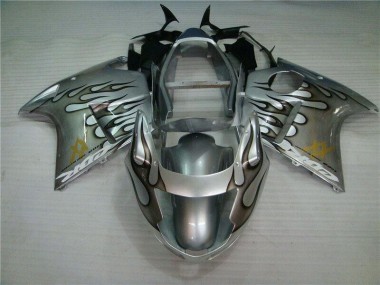 Carénage Moto CBR 1100 XX 96-07 - Flamme Argent Gris