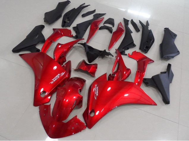 Carénage Moto CBR 250 RR 11-13 - Rouge Noir Mat Carénage Moto CBR 250 RR 11-13 - Rouge Noir Mat