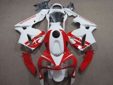 Carénage Moto CBR 600 RR 03-04 - Blanc Rouge