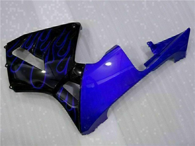 Carénage Moto CBR 600 RR 03-04 - Noir avec Bleu Flamme Carénage Moto CBR 600 RR 03-04 - Noir avec Bleu Flamme