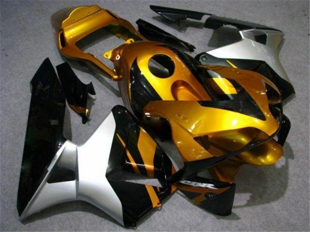 Carénage Moto CBR 600 RR 03-04 - Or Argent Noir