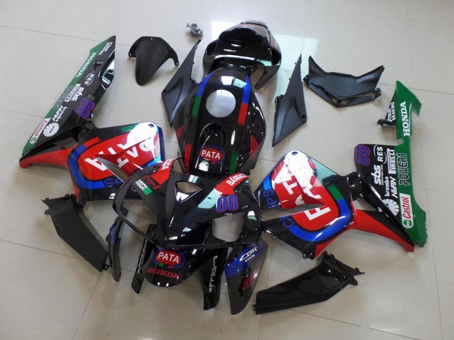 Carénage Moto CBR 600 RR 05-06 - Noir Rouge Pata Carénage Moto CBR 600 RR 05-06 - Noir Rouge Pata