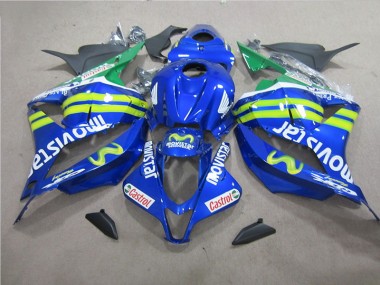 Carénage Moto CBR 600 RR 09-12 - Bleu Blanc Movistar