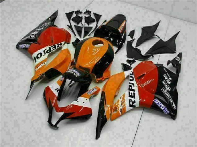 Carénage Moto CBR 600 RR 09-12 - Orange Repsol Carénage Moto CBR 600 RR 09-12 - Orange Repsol