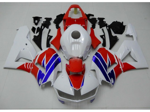 Carénage Moto CBR 600 RR 13-21 - Blanc Bleu Rouge Carénage Moto CBR 600 RR 13-21 - Blanc Bleu Rouge