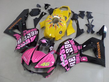Carénage Moto CBR 600 RR 13-21 - Jaune Rose Rossi