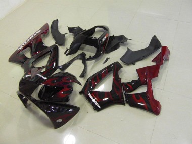 Carénage Moto CBR 900 RR 929 00-01 - Noir Rouge Flamme