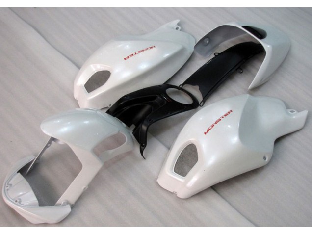 Carénage Moto Ducati Monster 696 08-12 - Blanc Rouge Monster Carénage Moto Ducati Monster 696 08-12 - Blanc Rouge Monster
