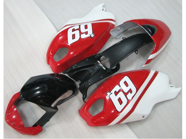 Carénage Moto Ducati Monster 696 08-12 - Noir Rouge Blanc 69 Carénage Moto Ducati Monster 696 08-12 - Noir Rouge Blanc 69