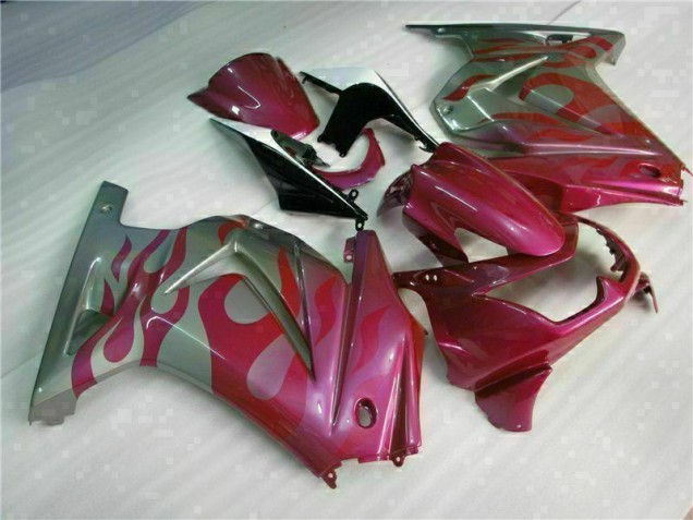 Carénage Moto EX250 08-12 - Violet Rouge Carénage Moto EX250 08-12 - Violet Rouge