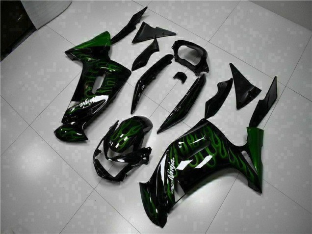 Carénage Moto EX650 06-08 - Vert Flamme Carénage Moto EX650 06-08 - Vert Flamme