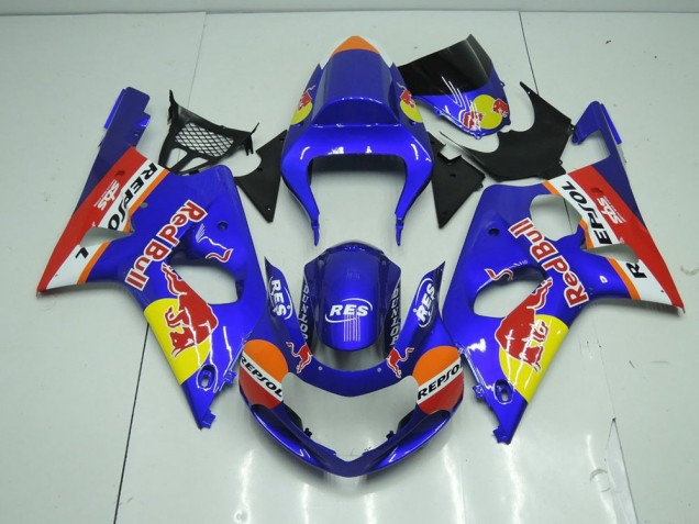Carénage Moto GSXR 1000 K1 00-02 - Bleu Red Bull Carénage Moto GSXR 1000 K1 00-02 - Bleu Red Bull