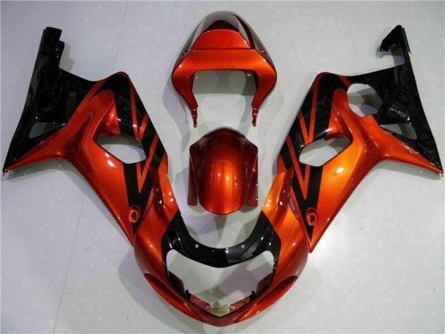 Carénage Moto GSXR 1000 K1 00-02 - Orange Noir Carénage Moto GSXR 1000 K1 00-02 - Orange Noir