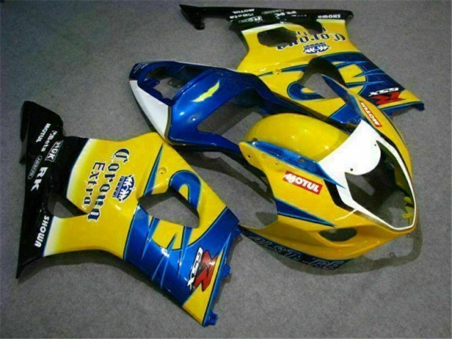Carénage Moto GSXR 1000 K3 03-04 - Jaune Bleu