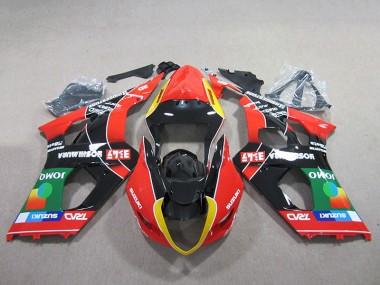 Carénage Moto GSXR 1000 K3 03-04 - Rouge Vert Noir