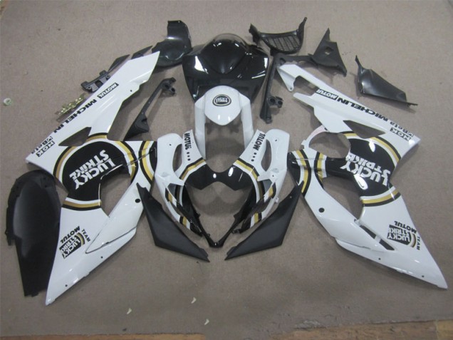 Carénage Moto GSXR 1000 K5 05-06 - Blanc Lucky Strike Noir Motul Carénage Moto GSXR 1000 K5 05-06 - Blanc Lucky Strike Noir Motul