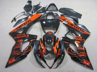 Carénage Moto GSXR 1000 K5 05-06 - Noir Orange Corona Extra
