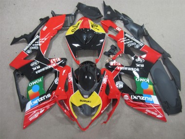 Carénage Moto GSXR 1000 K5 05-06 - Noir Rouge Jaune