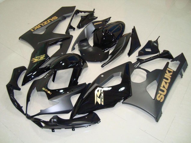 Carénage Moto GSXR 1000 K5 05-06 - Noir avec Or Décalque Carénage Moto GSXR 1000 K5 05-06 - Noir avec Or Décalque