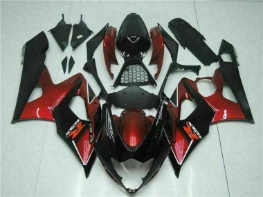 Carénage Moto GSXR 1000 K5 05-06 - Rouge Noir