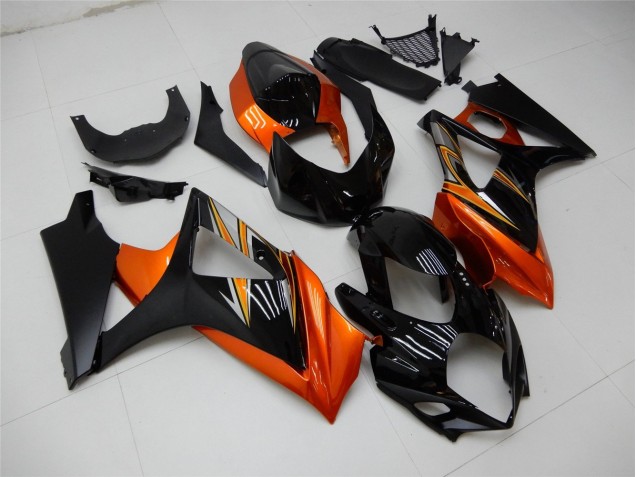 Carénage Moto GSXR 1000 K7 07-08 - Orange Noir Carénage Moto GSXR 1000 K7 07-08 - Orange Noir