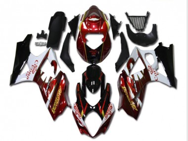 Carénage Moto GSXR 1000 K7 07-08 - Rouge Blanc Noir