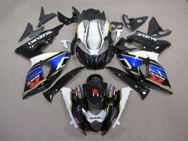Carénage Moto GSXR 1000 K9 09-16 - Noir Bleu Blanc Dark Dog