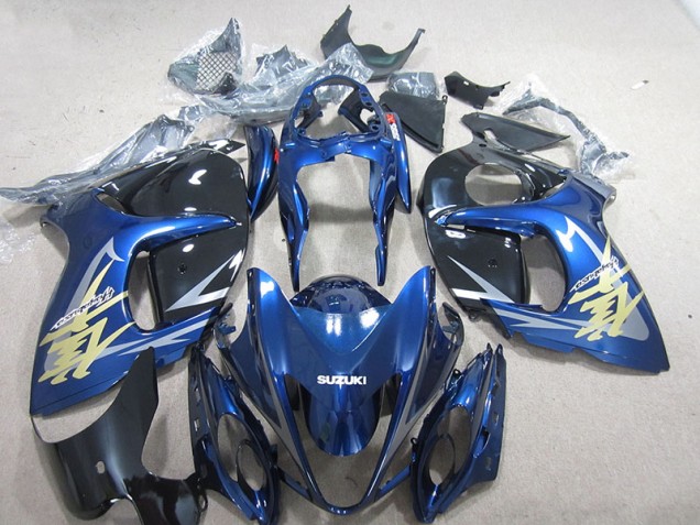 Carénage Moto GSXR 1300 Hayabusa 08-19 - Bleu Blanc Or Décalque Carénage Moto GSXR 1300 Hayabusa 08-19 - Bleu Blanc Or Décalque