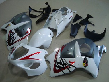 Carénage Moto GSXR 1300 Hayabusa 96-07 - Blanc Noir