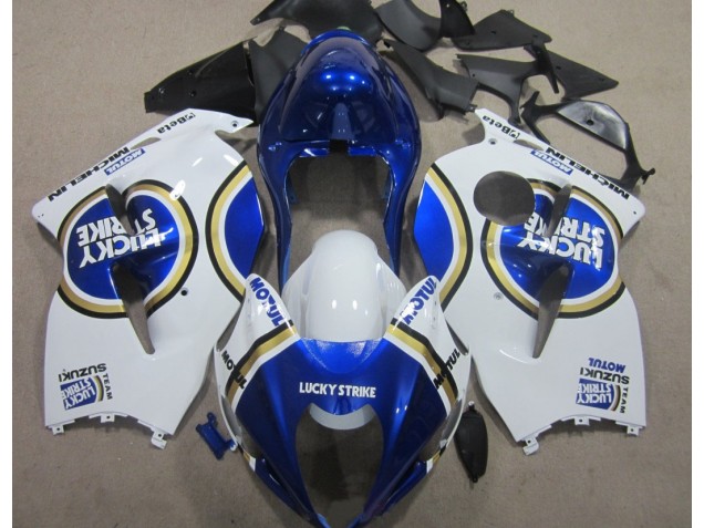 Carénage Moto GSXR 1300 Hayabusa 96-07 - Bleu Motul Blanc Lucky Strike Carénage Moto GSXR 1300 Hayabusa 96-07 - Bleu Motul Blanc Lucky Strike