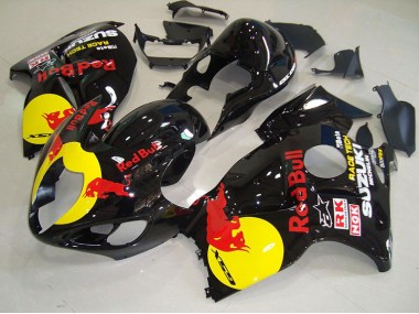 Carénage Moto GSXR 1300 Hayabusa 96-07 - Noir Jaune Red Bull
