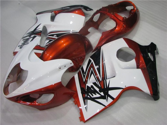 Carénage Moto GSXR 1300 Hayabusa 96-07 - Orange Blanc Noir Carénage Moto GSXR 1300 Hayabusa 96-07 - Orange Blanc Noir