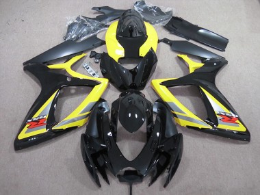 Carénage Moto GSXR 600 K6 06-07 - Noir Jaune