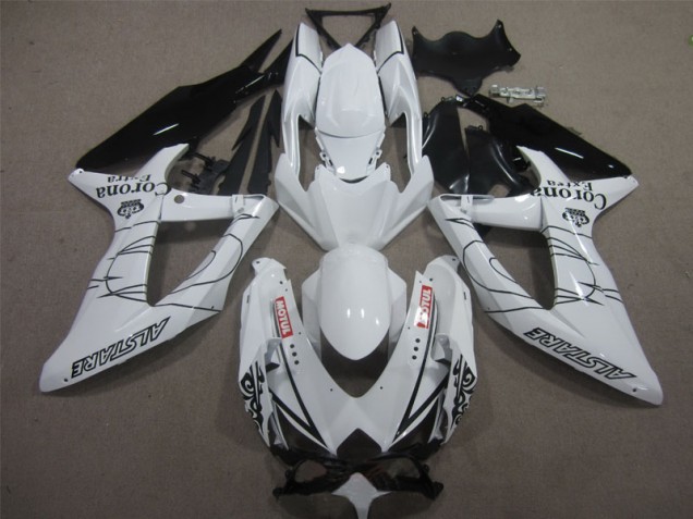 Carénage Moto GSXR 600 K8 08-10 - Blanc Noir Corona Extra Motul Carénage Moto GSXR 600 K8 08-10 - Blanc Noir Corona Extra Motul