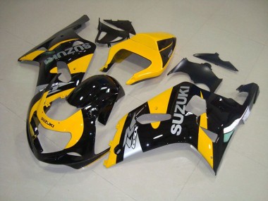 Carénage Moto GSXR 750 K1 K2 K3 01-03 - Jaune Noir