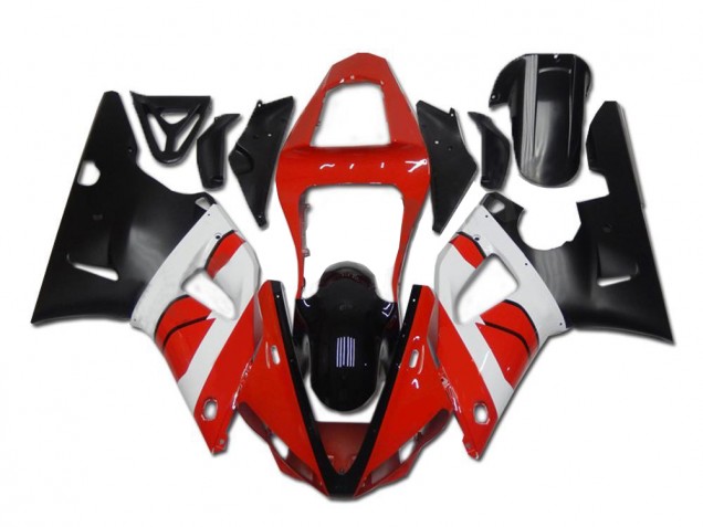Carénage Moto R1 00-01 - Rouge Blanc Noir Carénage Moto R1 00-01 - Rouge Blanc Noir