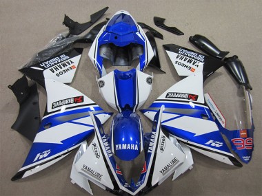 Carénage Moto R1 12-14 - Bleu Blanc Pizzoli