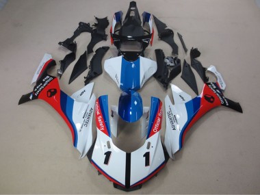 Carénage Moto R1 15-19 - Blanc Bleu Rouge Advantec