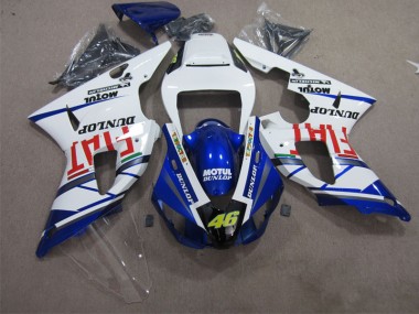 Carénage Moto R1 98-99 - Bleu Blanc Motul Dunlop 46