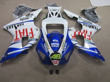 Carénage Moto R1 98-99 - Bleu Blanc Motul Fiat 46