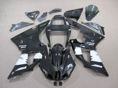 Carénage Moto R1 98-99 - Noir Blanc Décalque